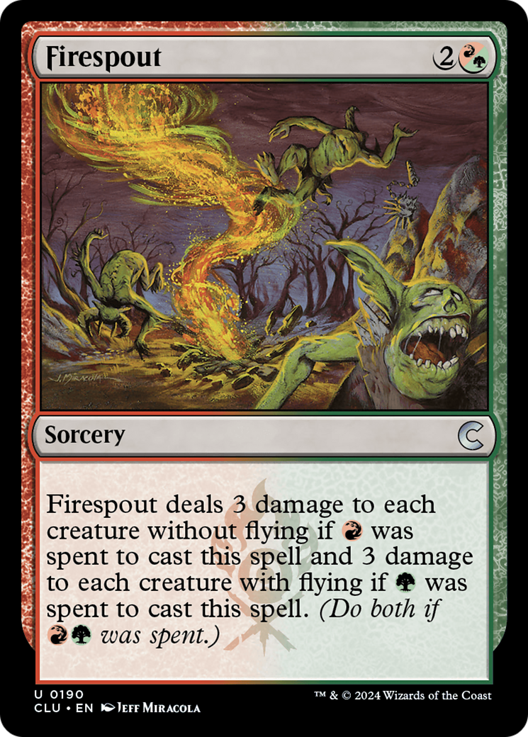 Image of Firespout (CLU-190) - Ravnica: Clue Edition