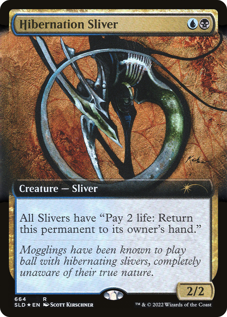 Image of Hibernation Sliver (Extended Art) (SLD-664) - Secret Lair Drop: (Extended Art) Foil