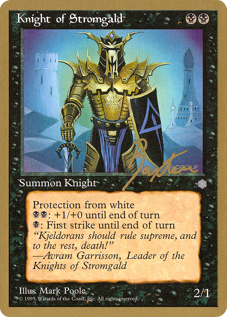 Image of Knight of Stromgald - 1996 George Baxter (ICE) (WCD-) - Pro Tour Collector Set