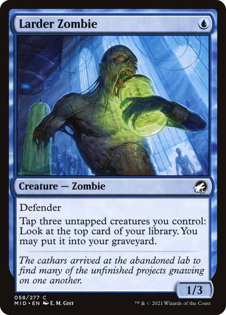 Image of Larder Zombie (MID-058) - Innistrad: Midnight Hunt Foil
