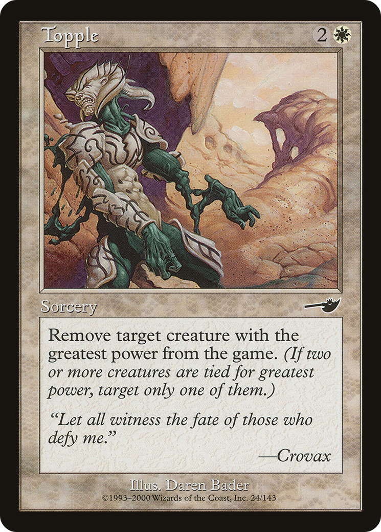 Image of Topple (NMS-024) - Nemesis Foil