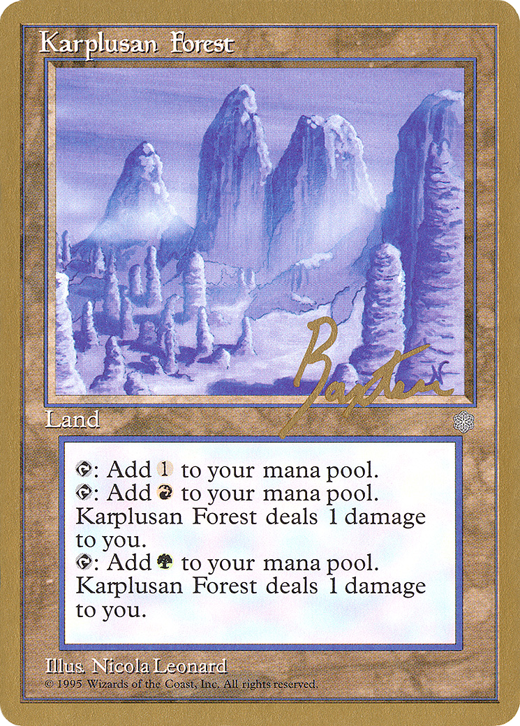Image of Karplusan Forest - 1996 George Baxter (ICE) (WCD-) - Pro Tour Collector Set