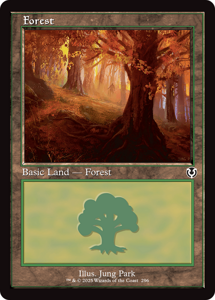 Image of Forest (296) (Retro Frame) (INR-296) - Innistrad Remastered