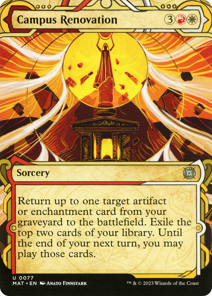 Image of Campus Renovation (Showcase) (MAT-077) - March of the Machine: The Aftermath: (Showcase) (Borderless)