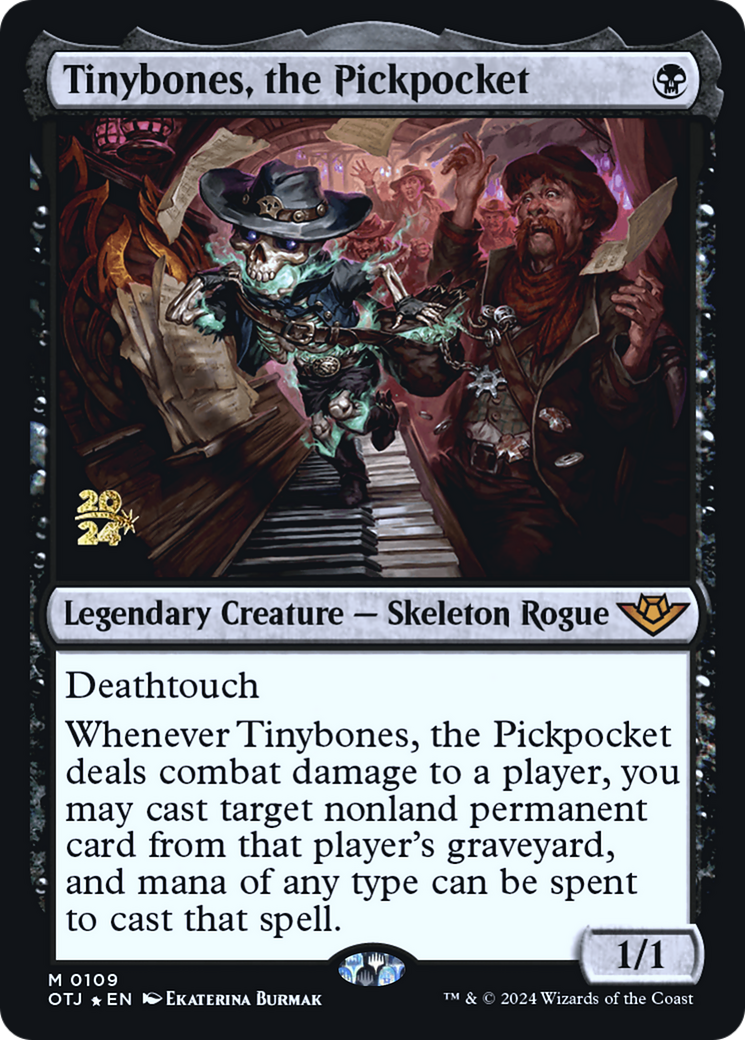 Image of Tinybones, the Pickpocket (PRE-109) - Outlaws of Thunder Junction Promos Foil