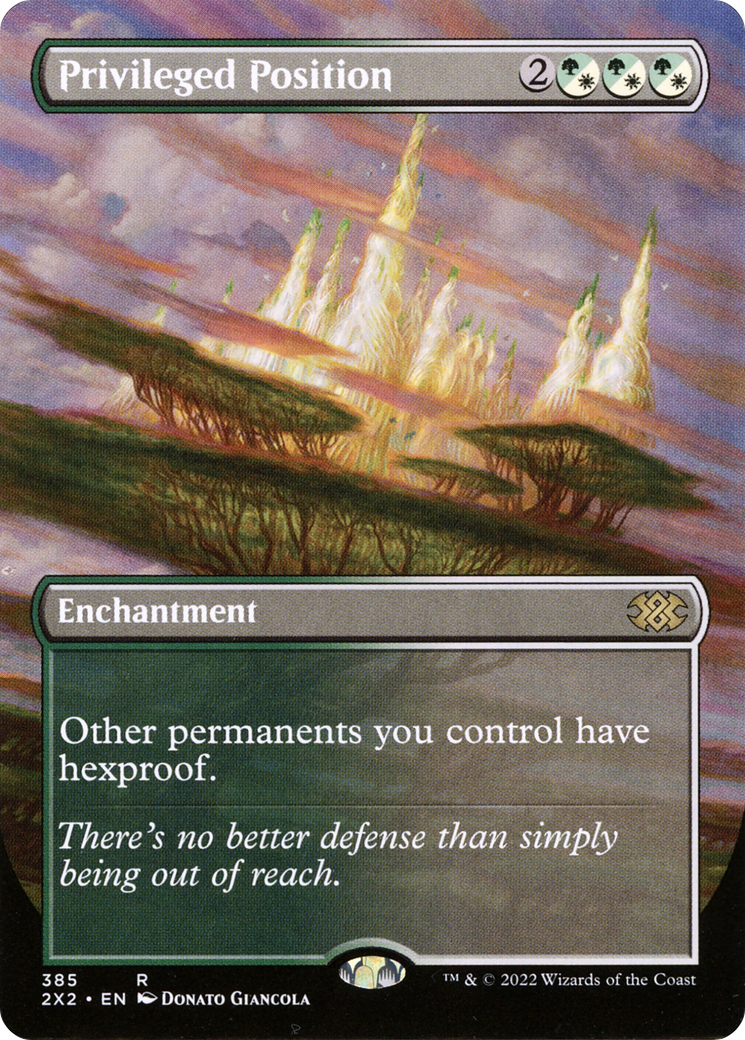 Image of Privileged Position (Borderless) (2X2-385) - Double Masters 2022 (Borderless)