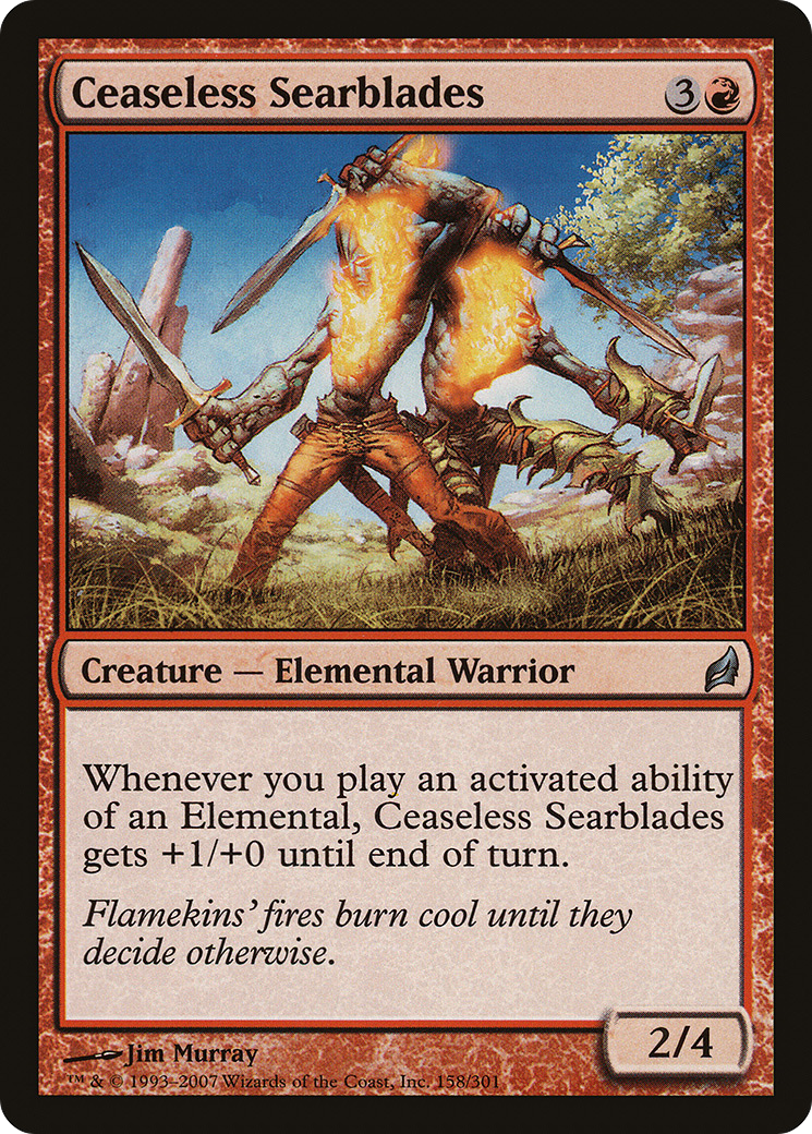 Image of Ceaseless Searblades (LRW-158) - Lorwyn