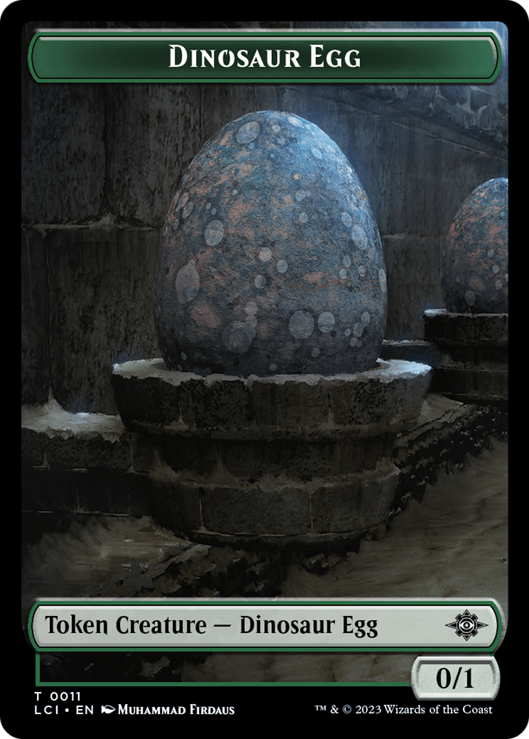 Image of Dinosaur Egg (TLCI-011) - The Lost Caverns of Ixalan Tokens