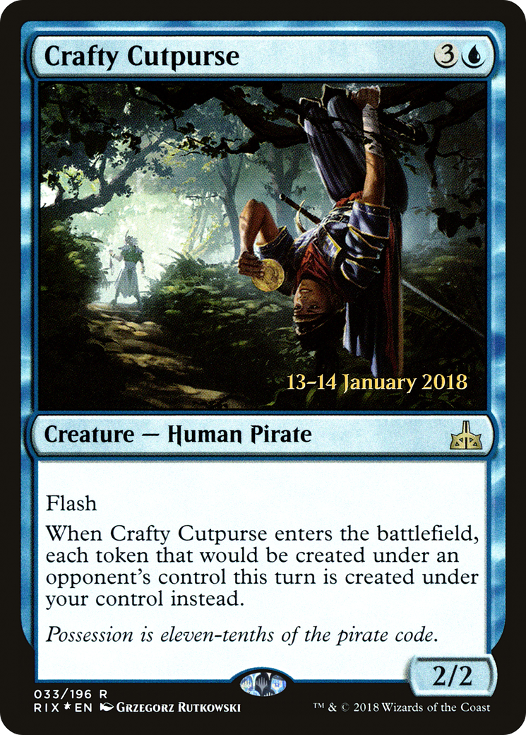 Image of Crafty Cutpurse (PRE-33S) - Rivals of Ixalan Promos Foil