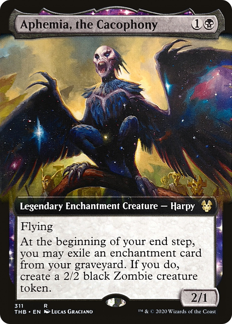 Image of Aphemia, the Cacophony (Extended Art) (THB-311) - Theros Beyond Death: (enchantment, Extended Art) Foil