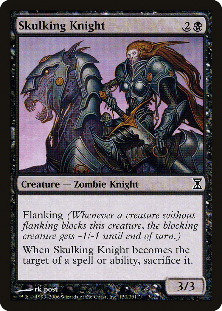 Image of Skulking Knight (TSP-130) - Time Spiral