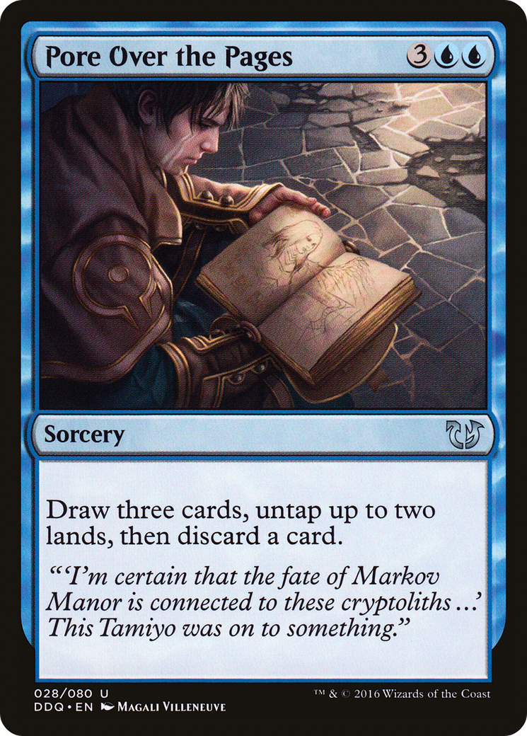 Image of Pore Over the Pages (DDQ-028) - Duel Decks: Blessed vs. Cursed
