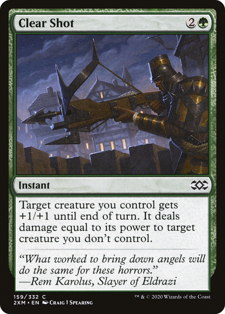 Image of Clear Shot (2XM-159) - Double Masters Foil