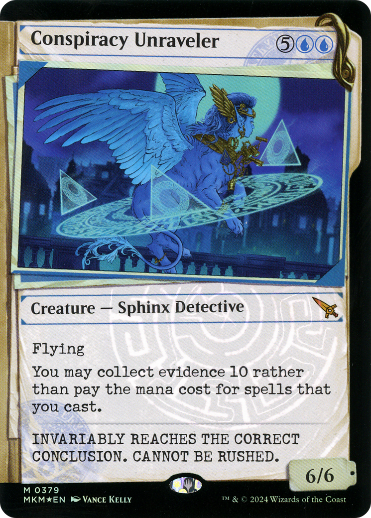 Image of Conspiracy Unraveler (Showcase) (Invisible Ink) (MKM-379) - Murders at Karlov Manor: (Showcase) Foil