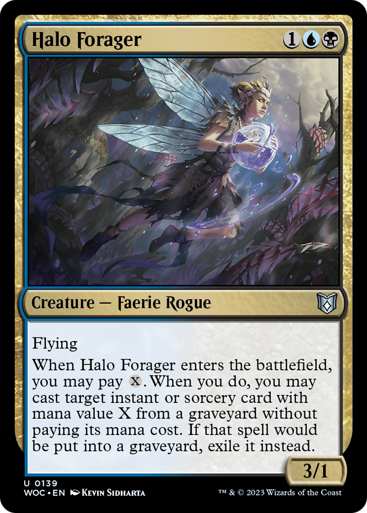 Image of Halo Forager (WOC-139) - Wilds of Eldraine Commander