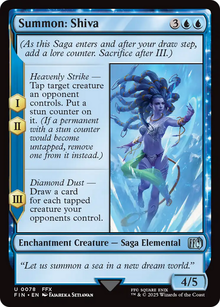 Image of Summon: Shiva (FIN-078) - FINAL FANTASY: (enchantment)