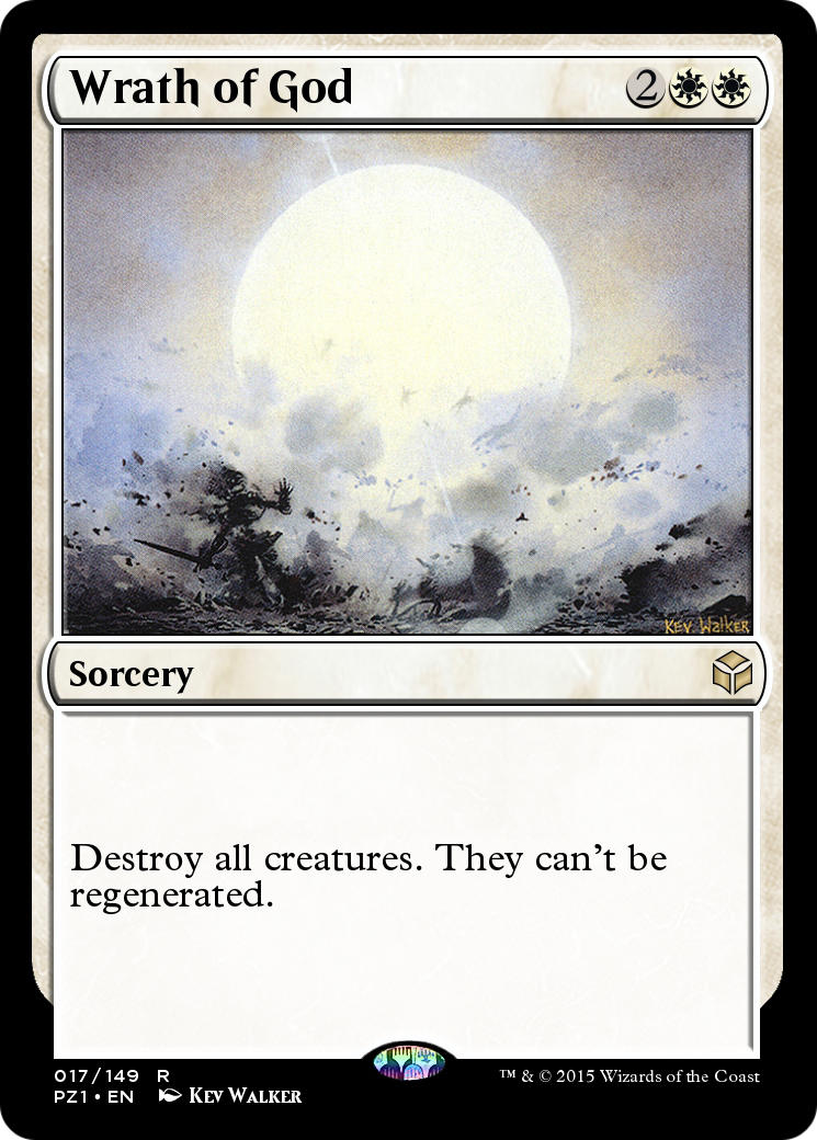 Image of Wrath of God (PZ1-017) - Legendary Cube Prize Pack Foil