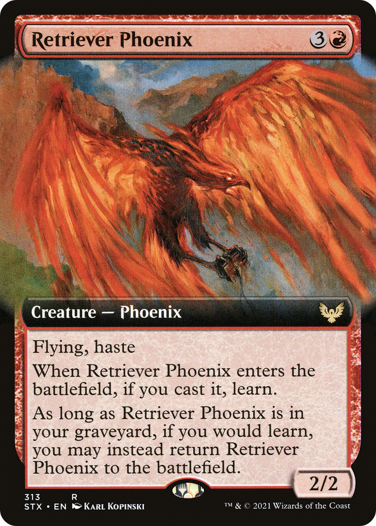 Image of Retriever Phoenix (Extended Art) (STX-313) - Strixhaven: School of Mages: (Extended Art)