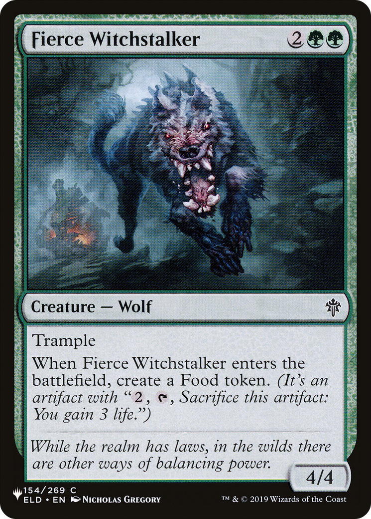 Image of Fierce Witchstalker (LIST-ELD-154) - The List