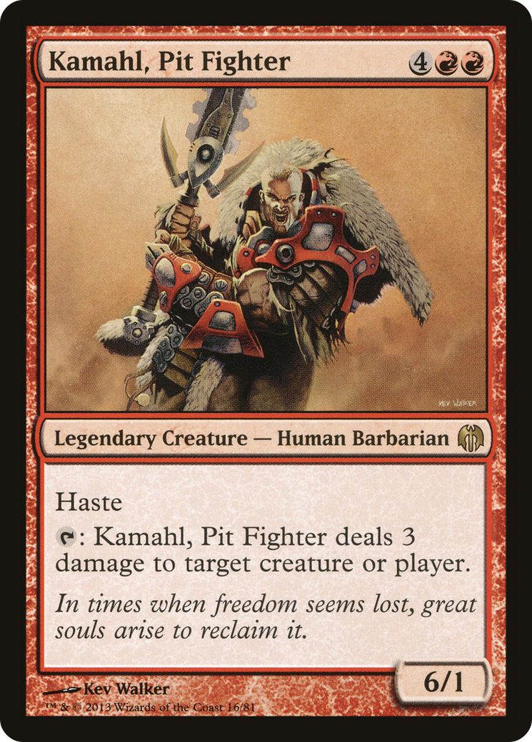 Image of Kamahl, Pit Fighter (DDL-016) - Duel Decks: Heroes vs. Monsters