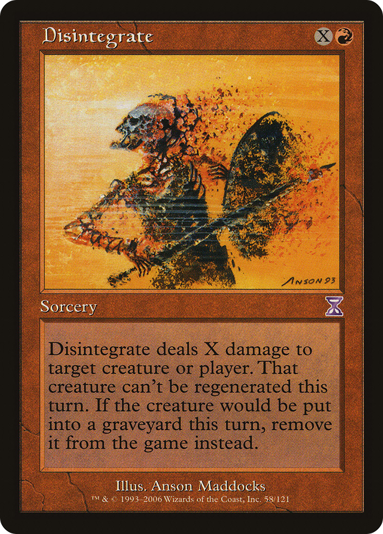Image of Disintegrate (TSB-058) - Time Spiral Timeshifted