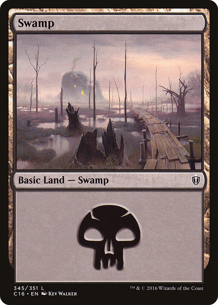 Image of Swamp (345) (C16-345) - Commander 2016