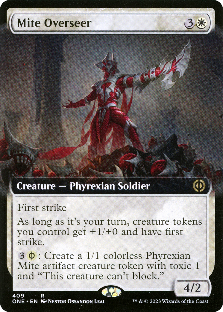 Image of Mite Overseer (Extended Art) (ONE-409) - Phyrexia: All Will Be One: (Extended Art) Foil
