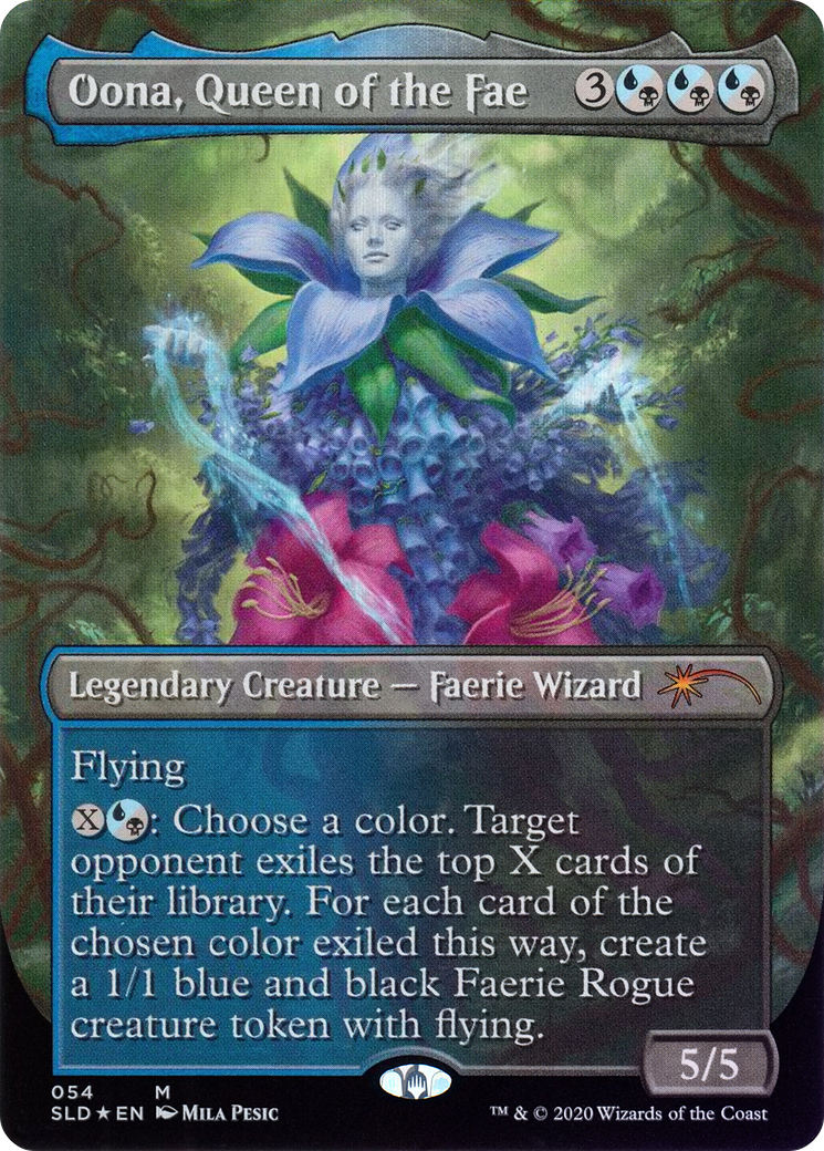 Image of Oona, Queen of the Fae (SLD-054) - Secret Lair Drop (Borderless) Foil