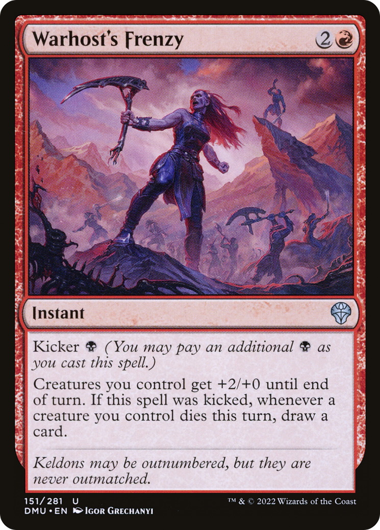 Image of Warhost's Frenzy (DMU-151) - Dominaria United Foil