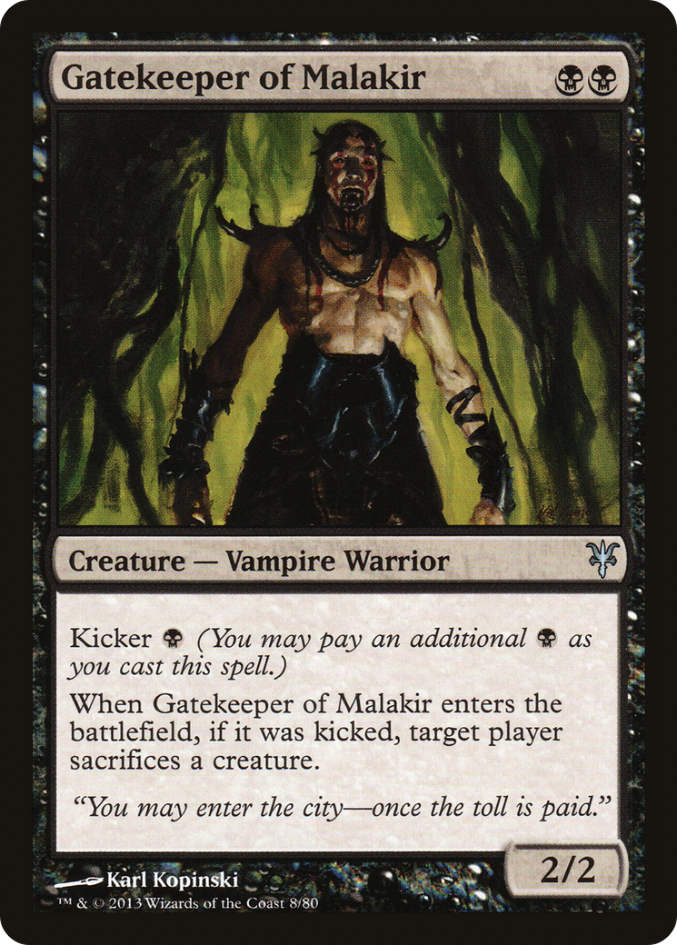 Image of Gatekeeper of Malakir (DDK-008) - Duel Decks: Sorin vs. Tibalt
