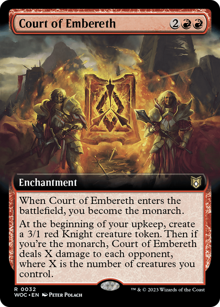 Image of Court of Embereth (Extended Art) (WOC-032) - Wilds of Eldraine Commander: (Extended Art)