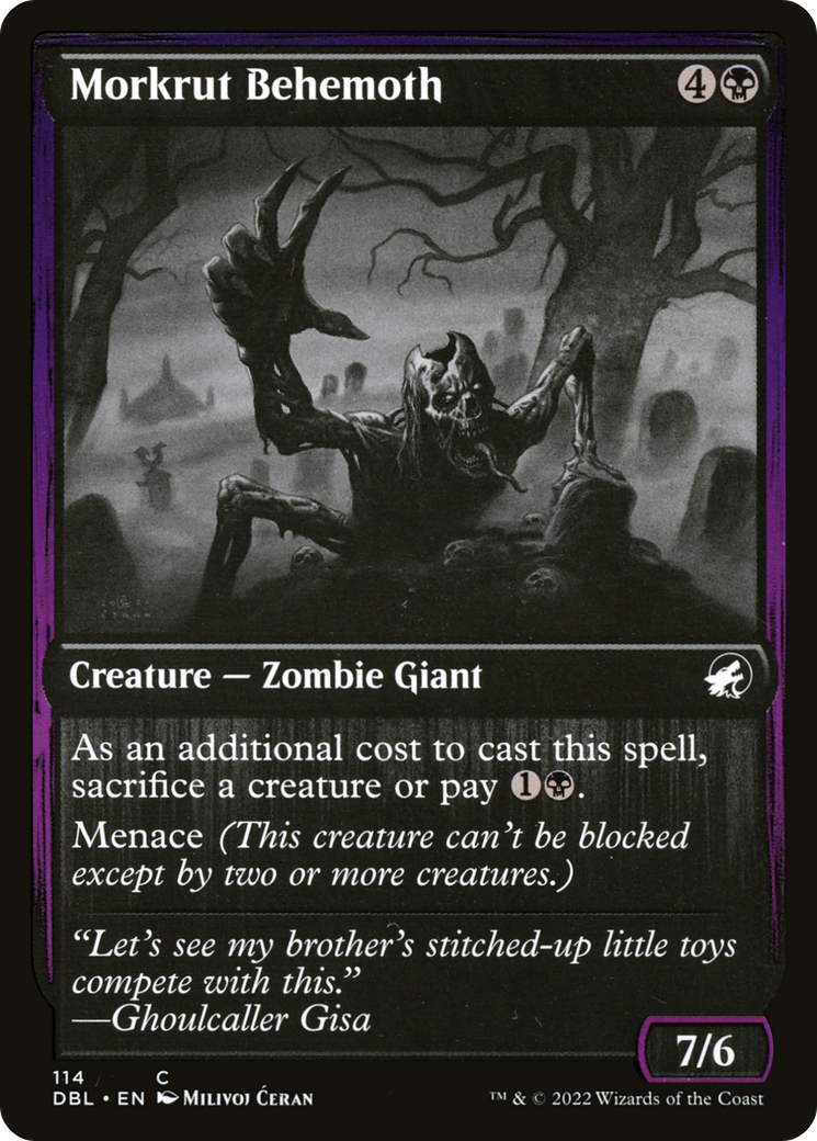 Image of Morkrut Behemoth (DBL-114) - Innistrad: Double Feature Foil