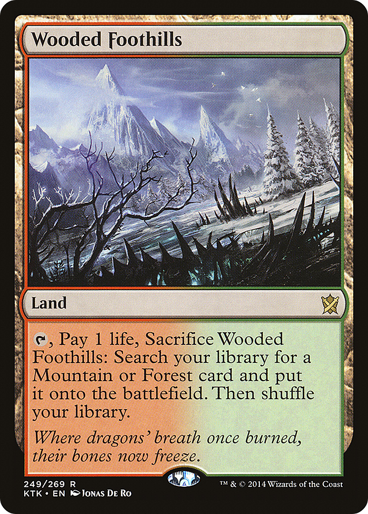 Image of Wooded Foothills (KTK-249) - Khans of Tarkir Foil