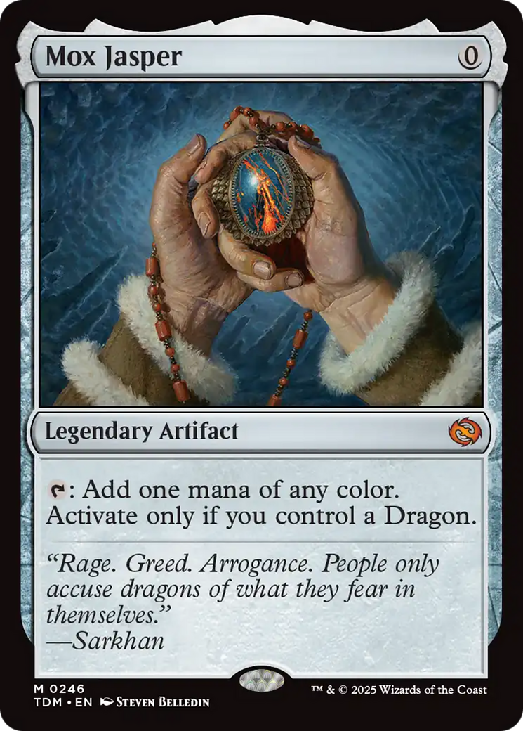 Image of Mox Jasper (TDM-246) - Tarkir: Dragonstorm Foil