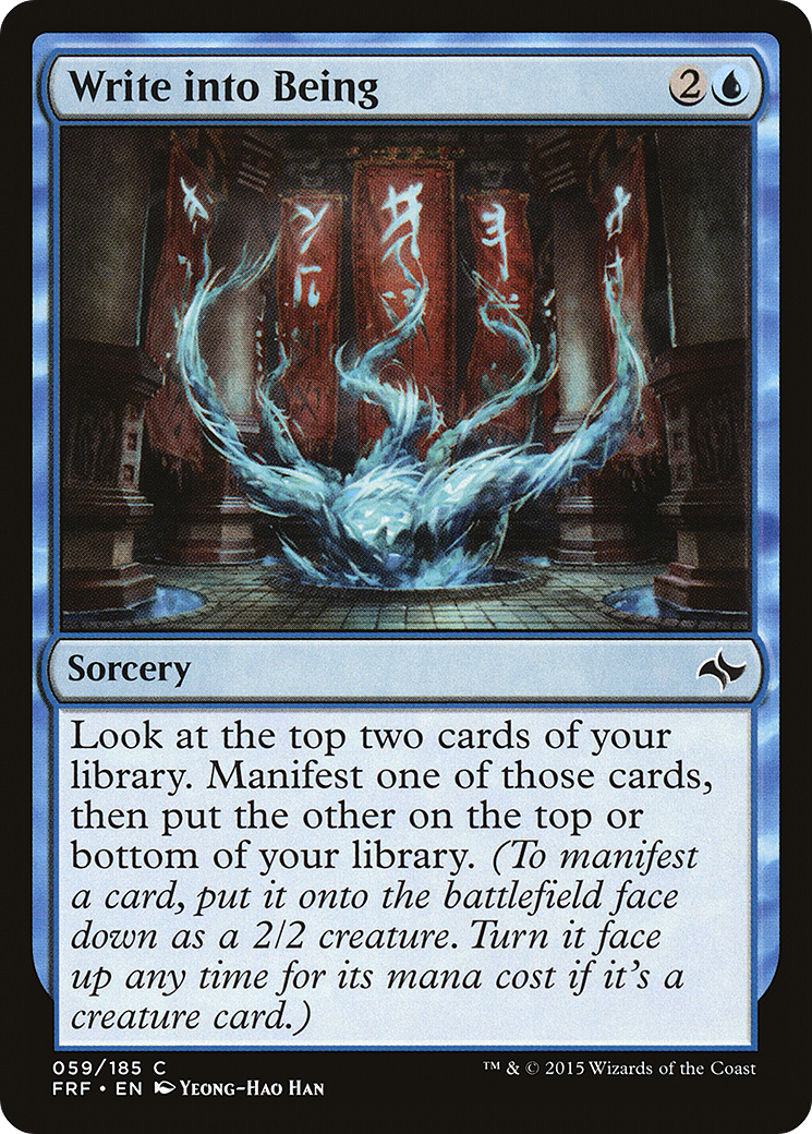Image of Write into Being (FRF-059) - Fate Reforged Foil