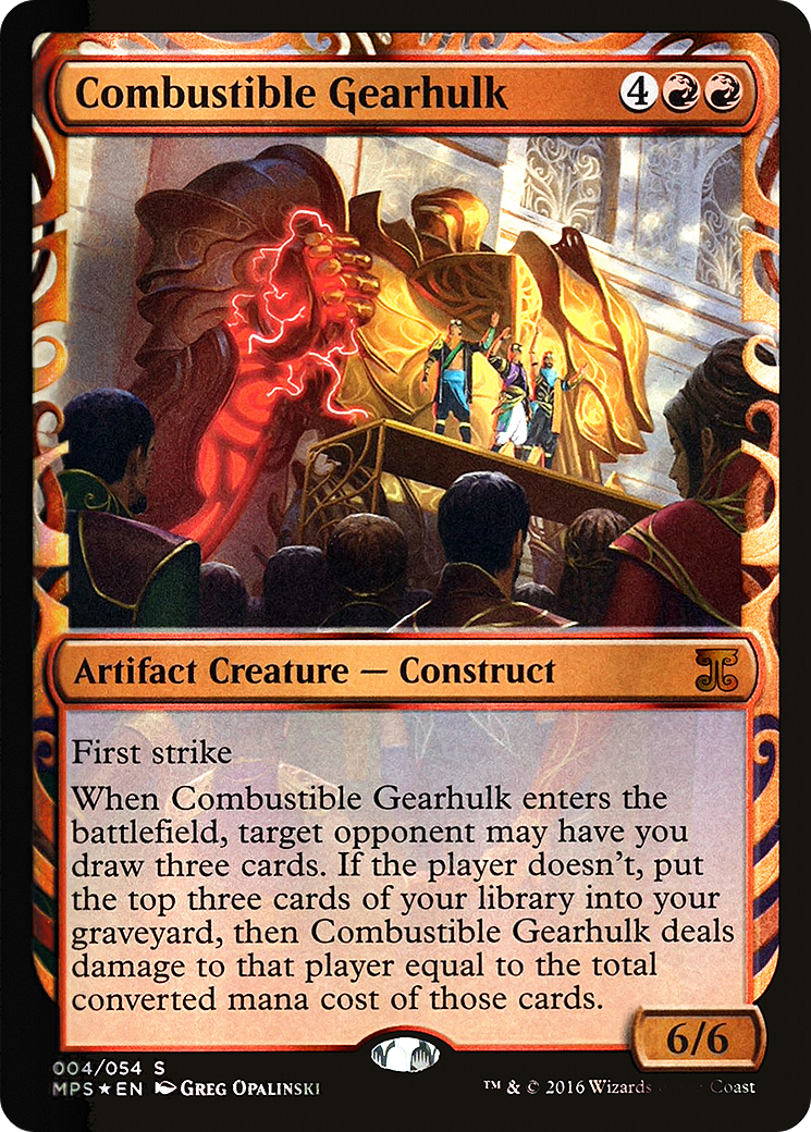 Image of Combustible Gearhulk (MPS-004) - Kaladesh Inventions Foil