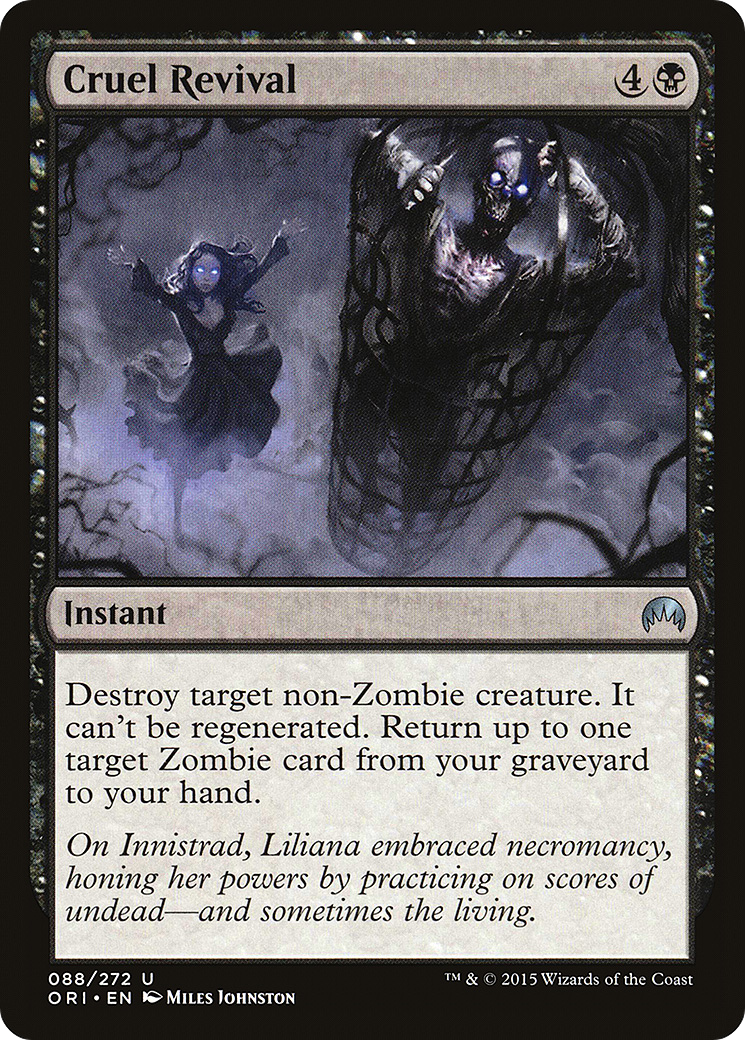 Image of Cruel Revival (ORI-088) - Magic Origins Foil