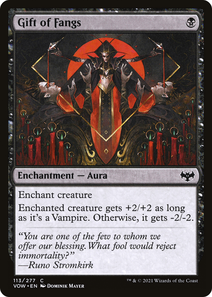 Image of Gift of Fangs (VOW-113) - Innistrad: Crimson Vow Foil
