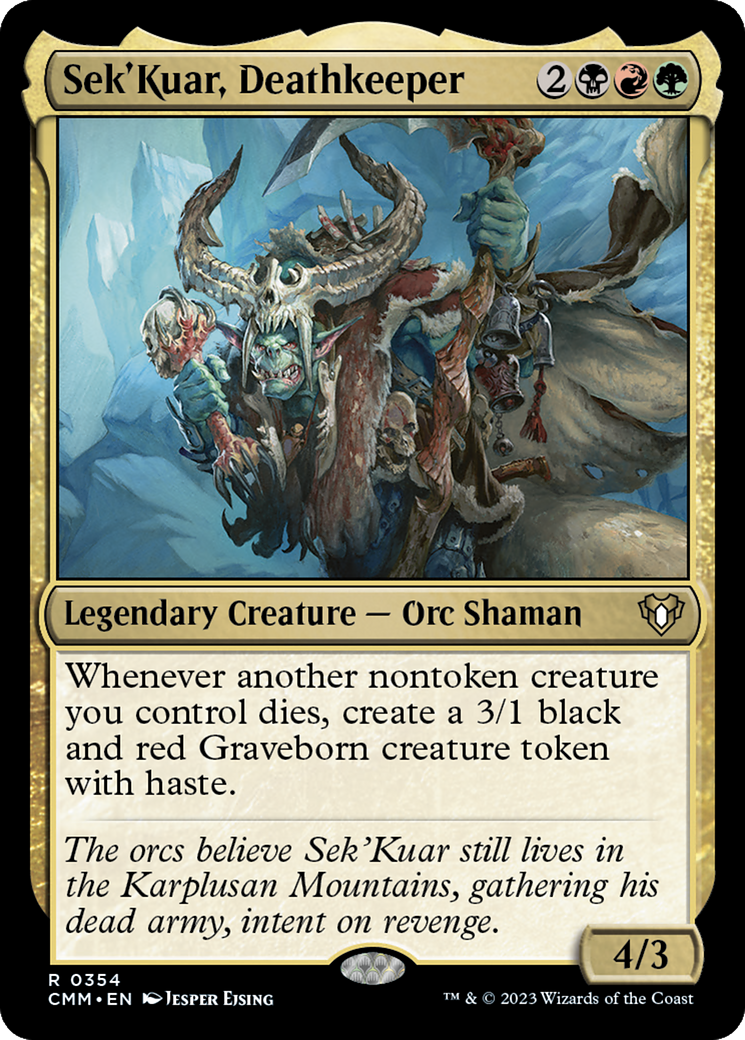 Image of Sek'Kuar, Deathkeeper (CMM-354) - Commander Masters