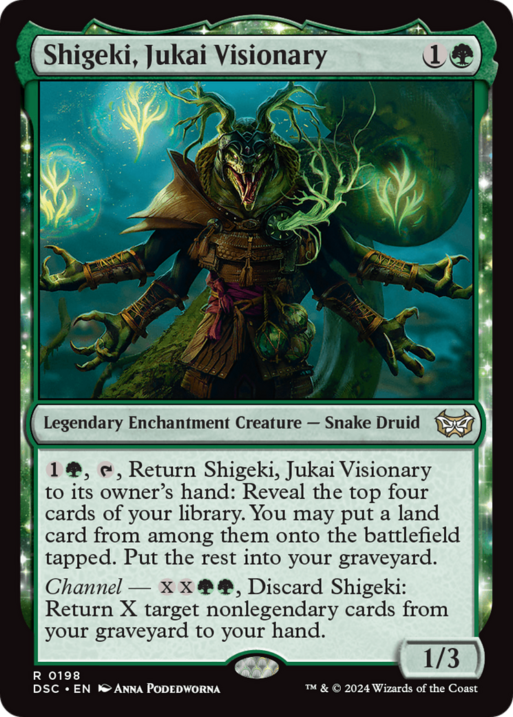 Image of Shigeki, Jukai Visionary (DSC-198) - Duskmourn: House of Horror Commander: (enchantment)