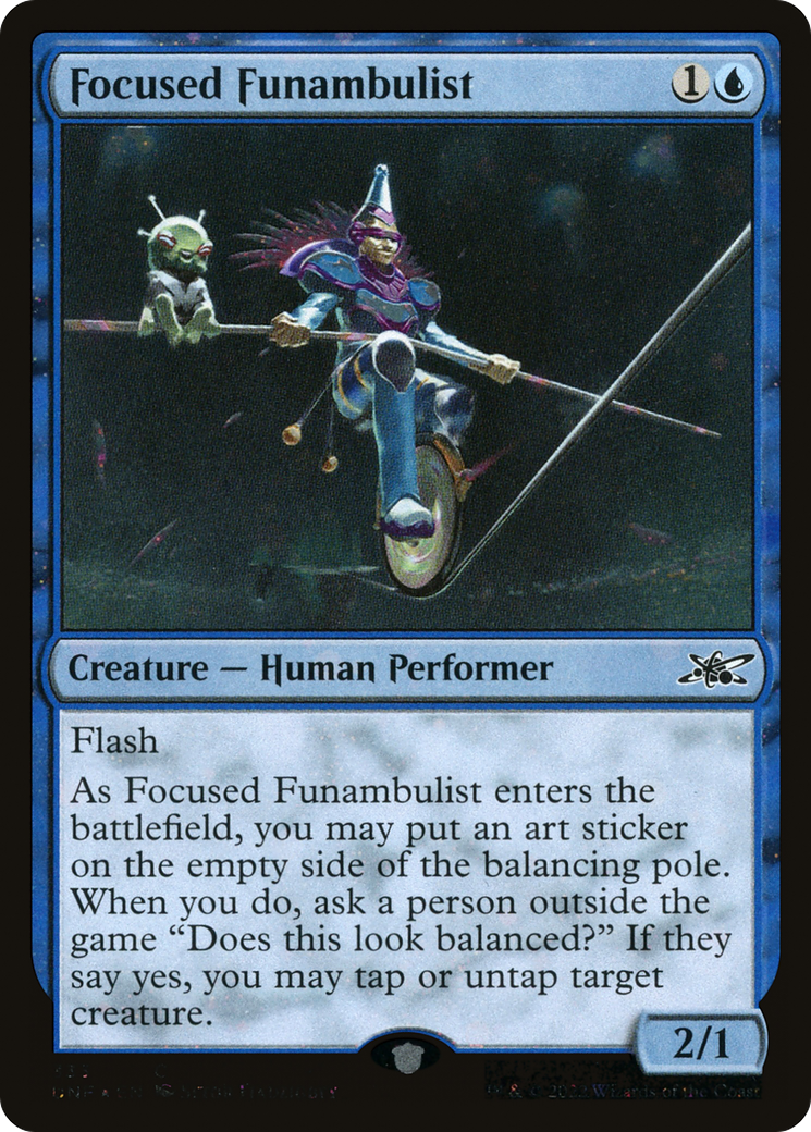 Image of Focused Funambulist (Galaxy Foil) (UNF-333) - Unfinity Foil