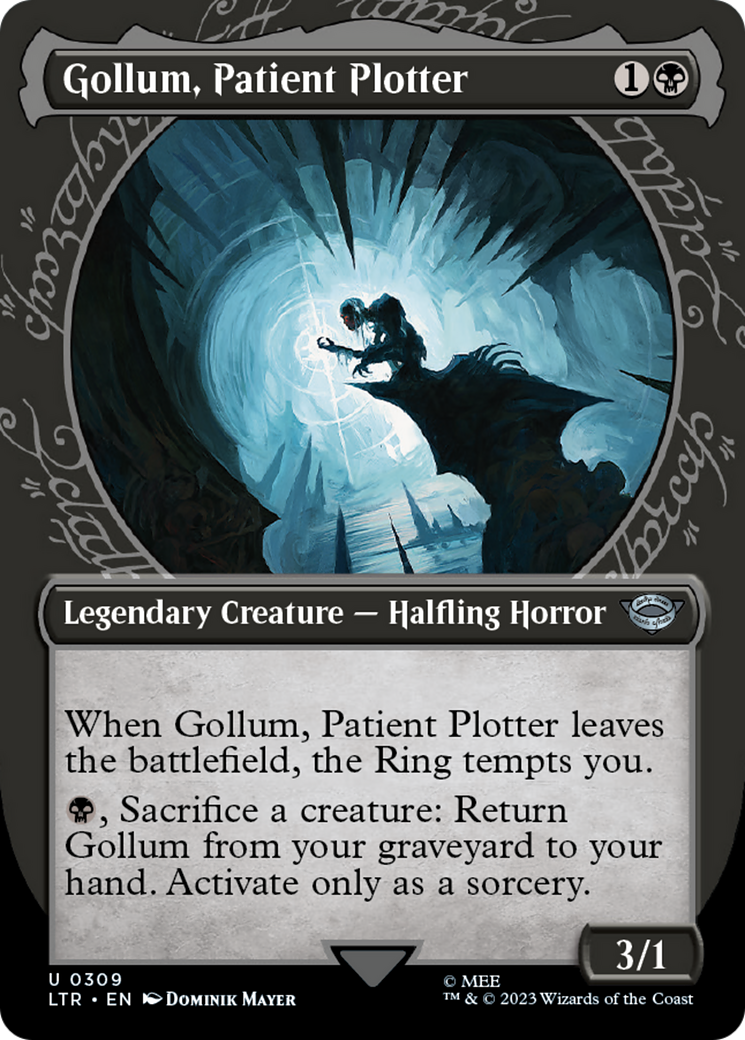 Image of Gollum, Patient Plotter (Showcase) (LTR-309) - The Lord of the Rings: Tales of Middle-earth: (Showcase) (Borderless) Foil