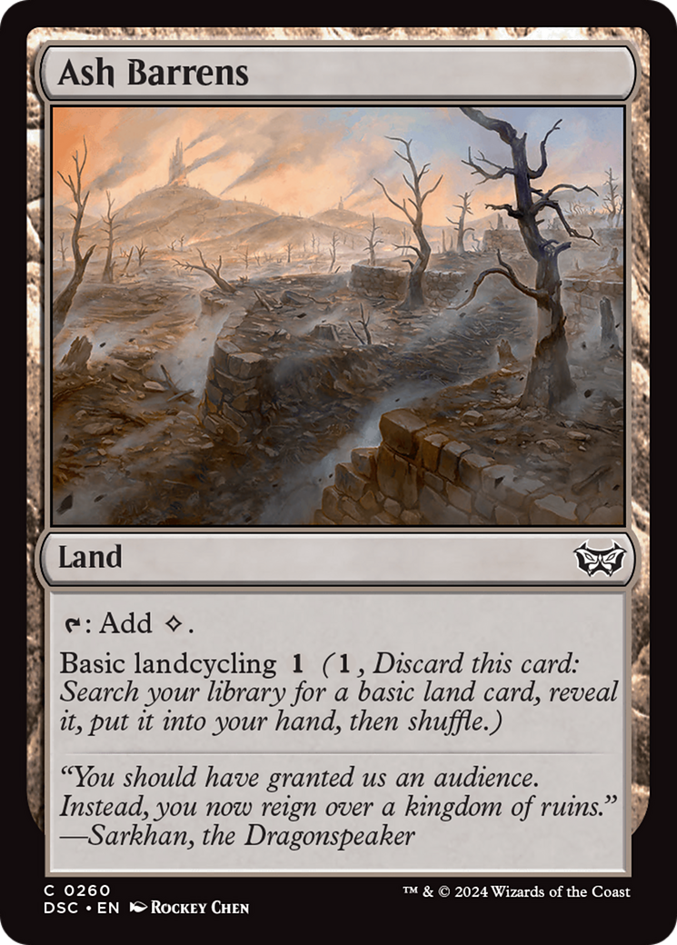 Image of Ash Barrens (DSC-260) - Duskmourn: House of Horror Commander