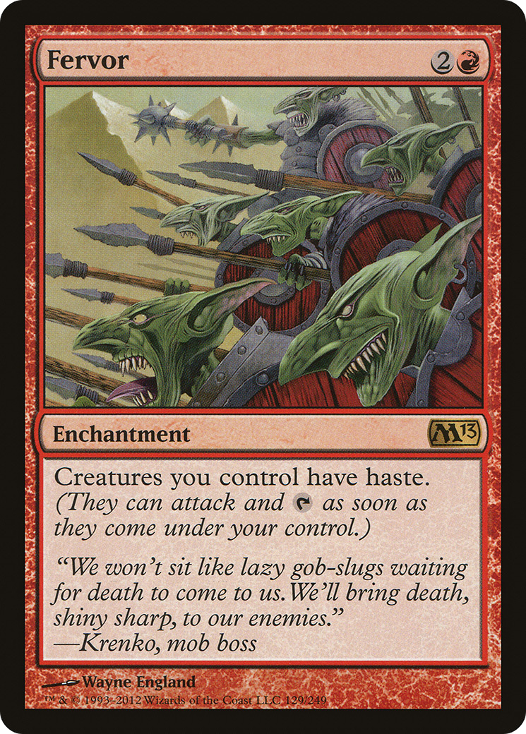 Image of Fervor (M13-129) - Magic 2013 Foil