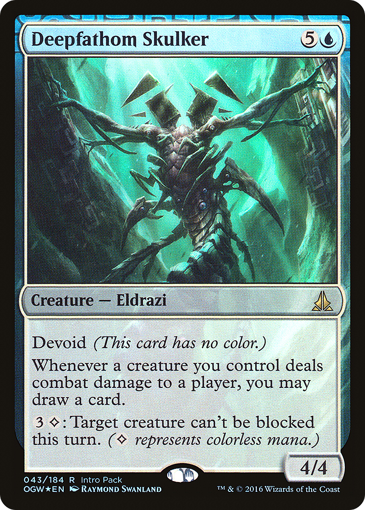 Image of Deepfathom Skulker (UMP-043) - Oath of the Gatewatch Promos: (devoid) Foil