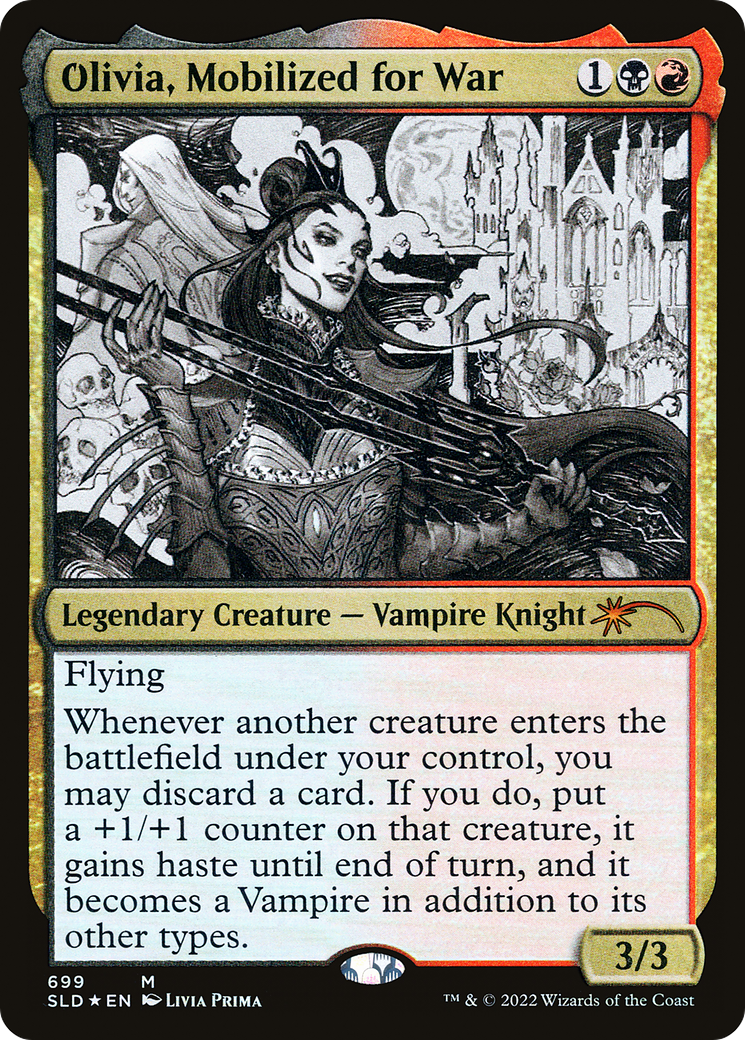 Image of Olivia, Mobilized for War (Sketch Showcase) (SLD-699) - Secret Lair Drop Foil