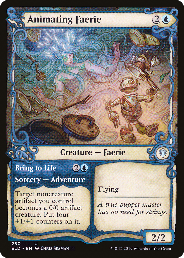 Image of Animating Faerie (Showcase) (ELD-280) - Throne of Eldraine: (Showcase)