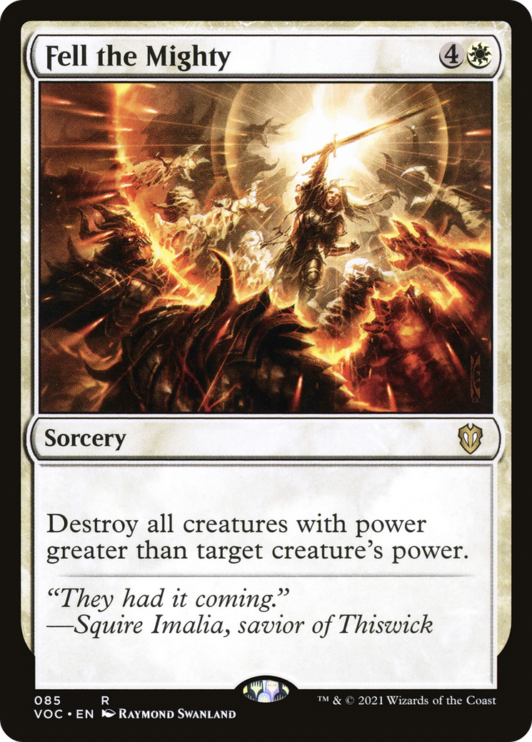 Image of Fell the Mighty (VOC-085) - Crimson Vow Commander
