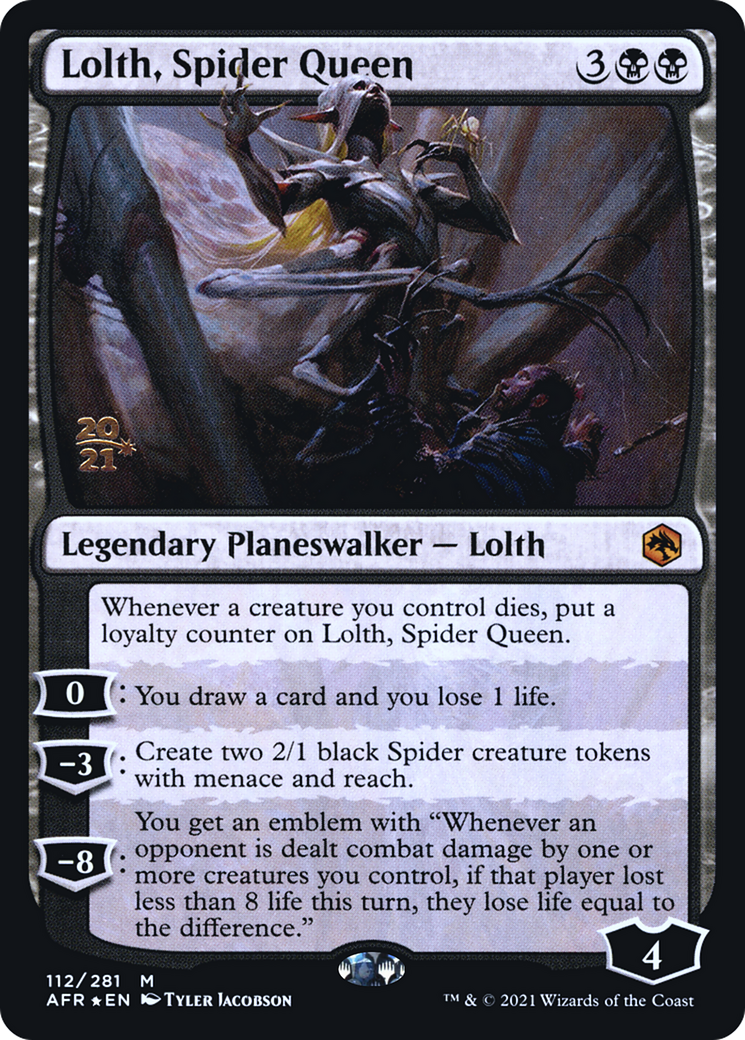 Image of Lolth, Spider Queen (PRE-112) - Adventures in the Forgotten Realms Promos Foil