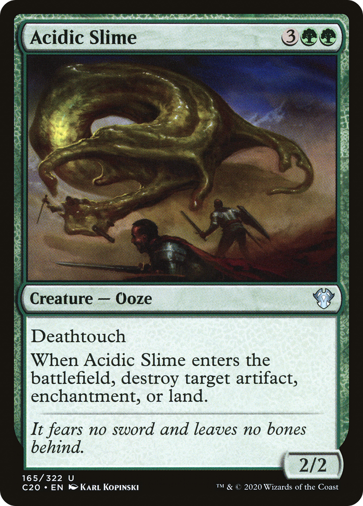 Image of Acidic Slime (C20-165) - Commander 2020